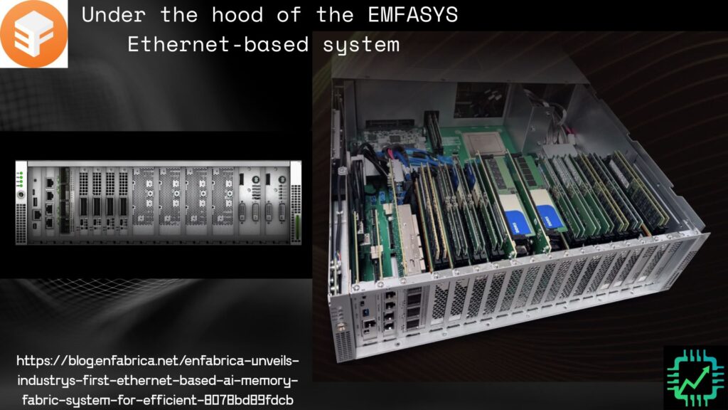 A picture of an EMFASYS ethernet-based storage fabric system