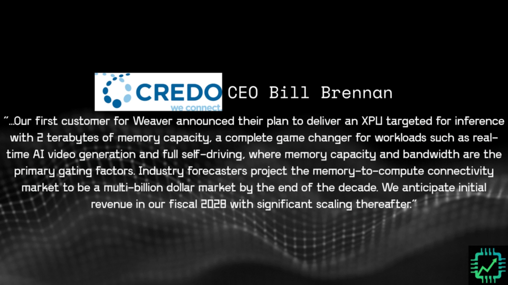 A quote from Credo CEO Bill Brennan
